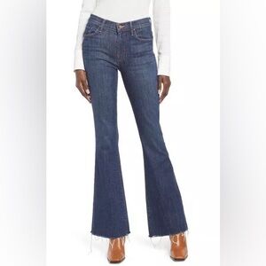 Mother Denim The Weekender Fray Flare Jeans One Fell Sweep Size 30